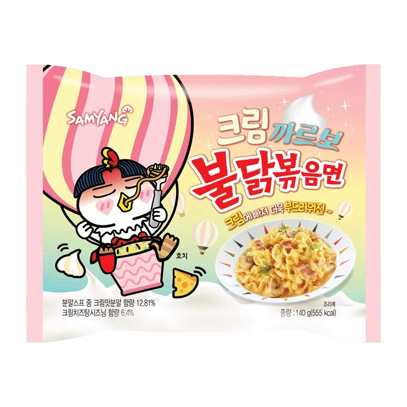 6*Nouilles instantanées saveur Carbonara 650g Buldak
